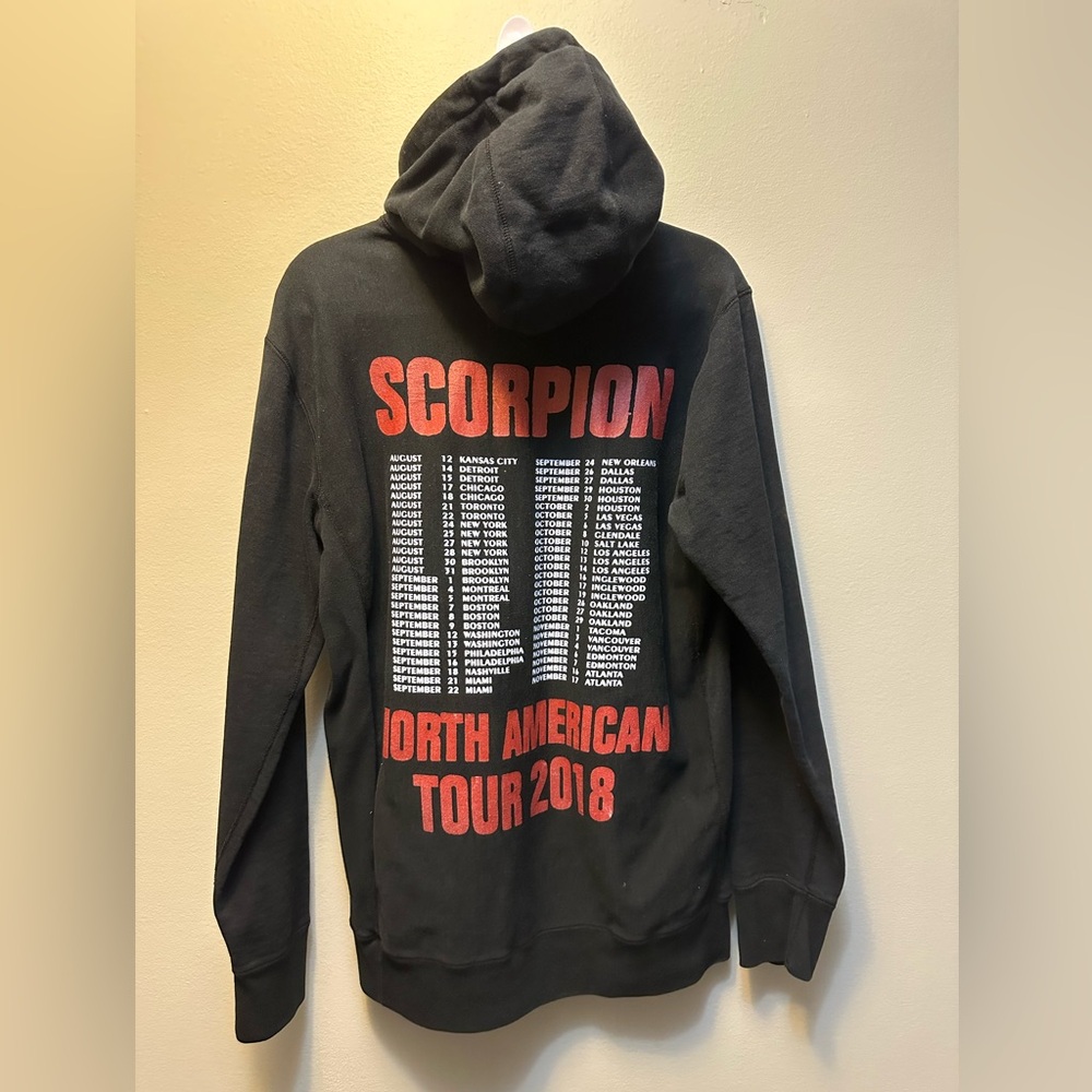 Drake Scorpion Tour Hoodie Mens Oversized Heavyweight Cotton 2018